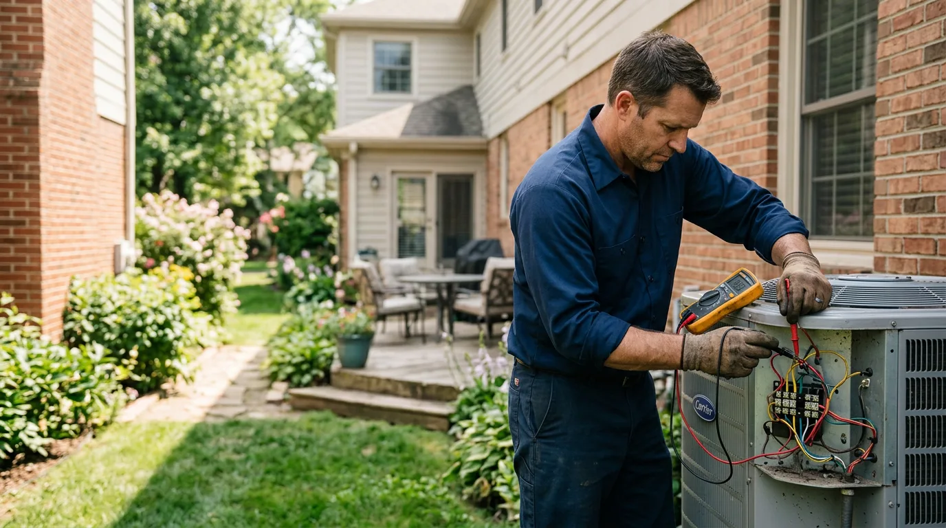 HVAC technician working near Piney Creek, NC